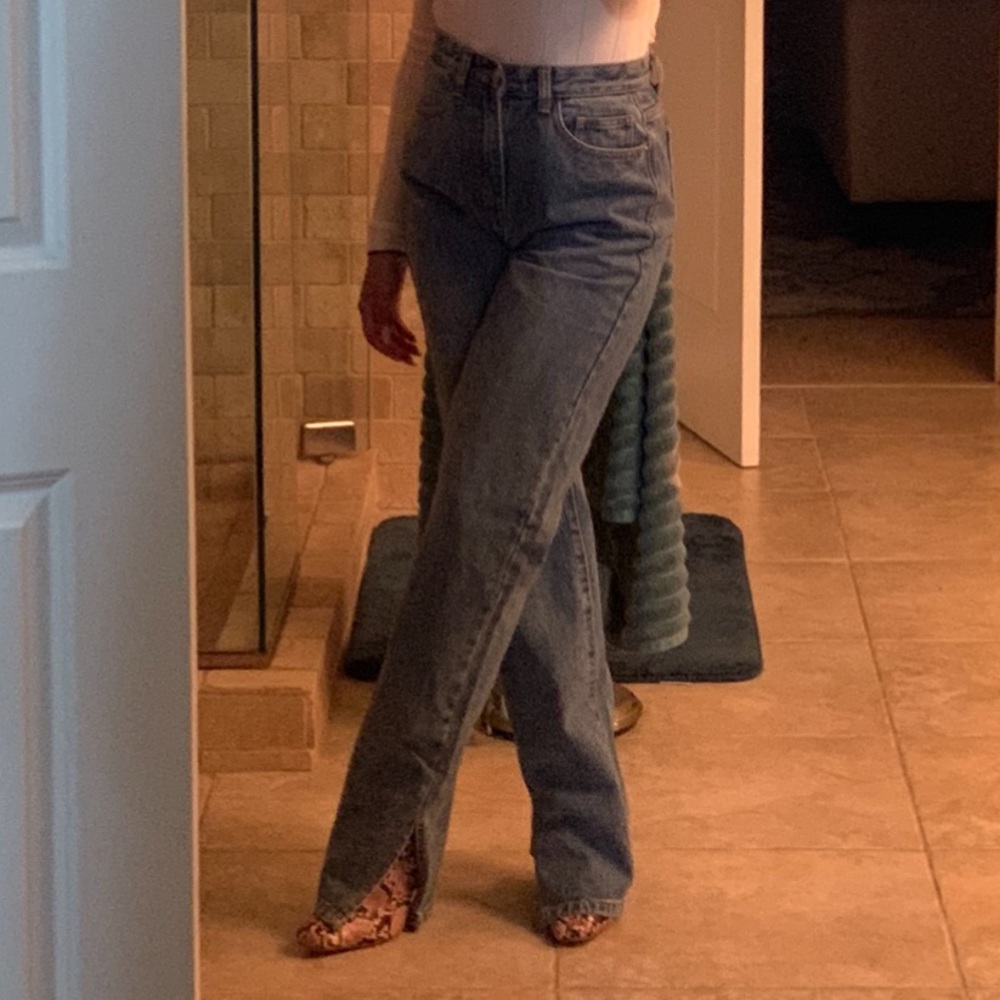 Split Hem Missguided Jeans